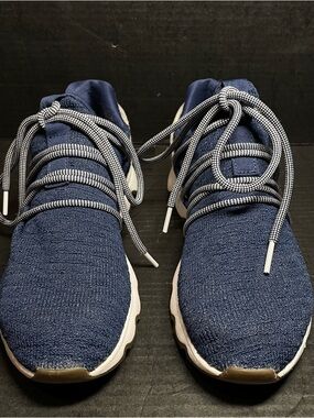 Sorel Blue Knit Sneakers with Two-Tone Laces